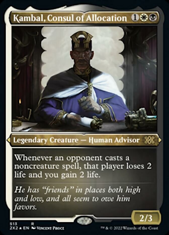 Kambal, Consul of Allocation (Foil Etched) [Double Masters 2022] | Clutch Gaming