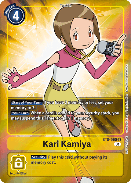 Kari Kamiya [BT8-090] (Alternative Art - Box Topper) [New Awakening] | Clutch Gaming