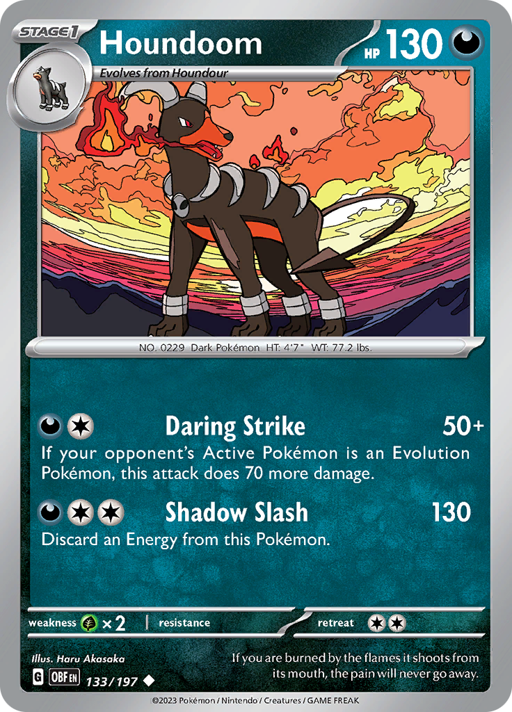 Houndoom (133/197) [Scarlet & Violet: Obsidian Flames] | Clutch Gaming