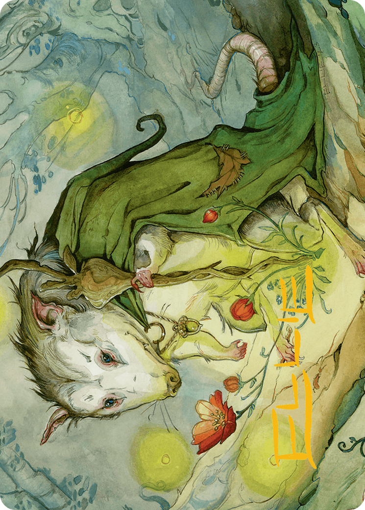 Tender Wildguide Art Card (Gold-Stamped Signature) [Bloomburrow Art Series] | Clutch Gaming