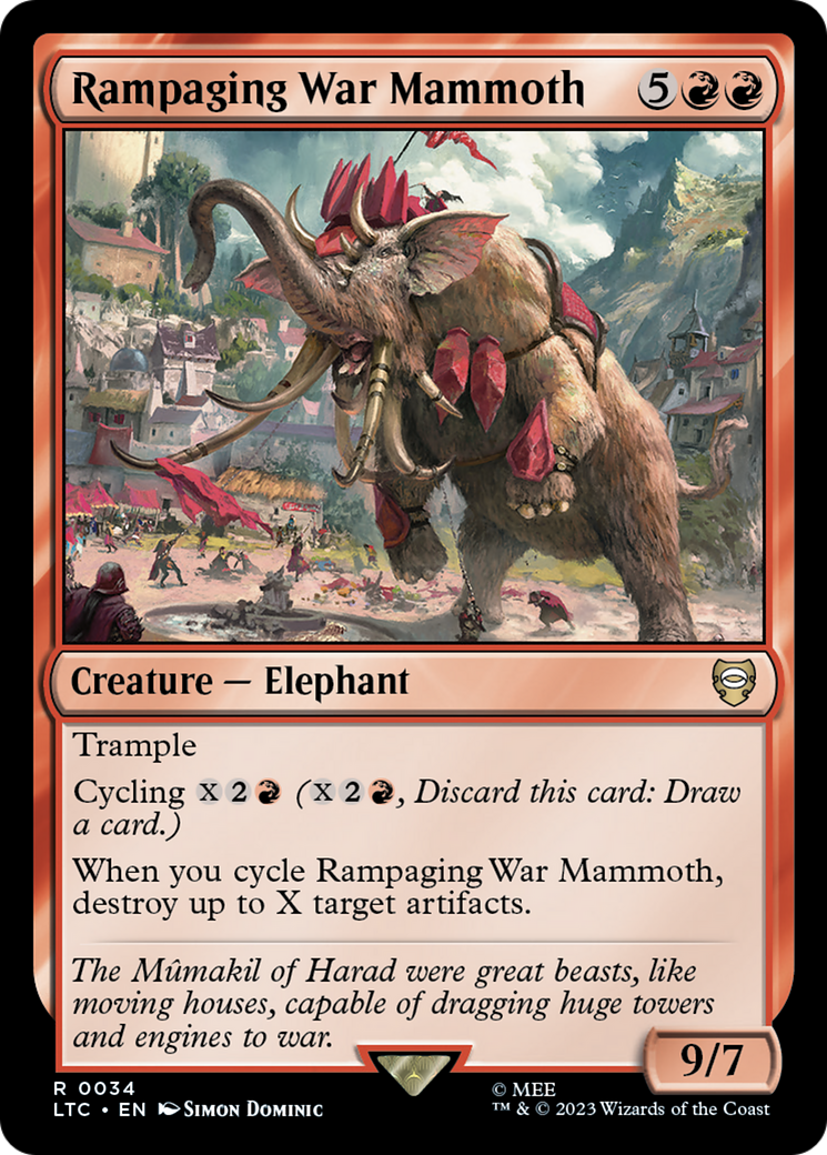 Rampaging War Mammoth [The Lord of the Rings: Tales of Middle-Earth Commander] | Clutch Gaming