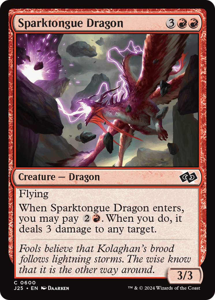 Sparktongue Dragon [Foundations Jumpstart] | Clutch Gaming