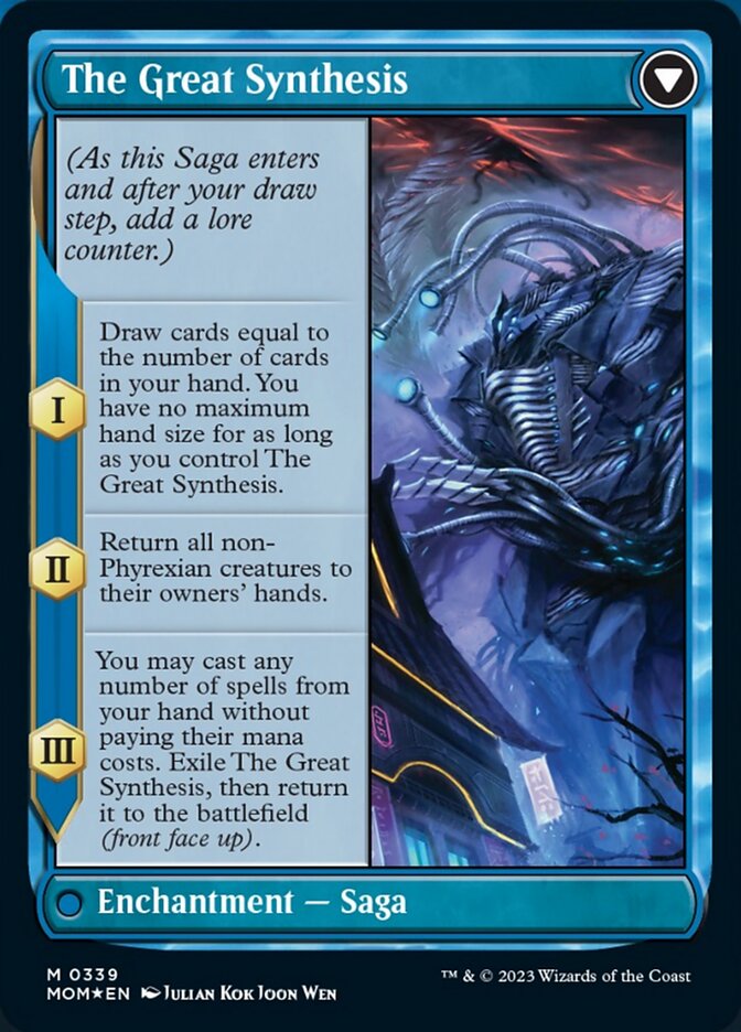 Jin-Gitaxias // The Great Synthesis (Borderless Alternate Art) [March of the Machine] | Clutch Gaming