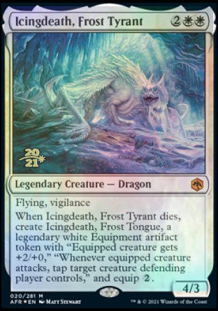 Icingdeath, Frost Tyrant [Dungeons & Dragons: Adventures in the Forgotten Realms Prerelease Promos] | Clutch Gaming