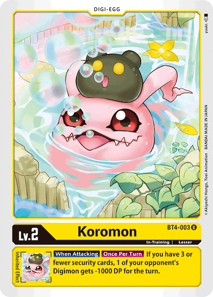 Koromon [BT4-003] [Great Legend] | Clutch Gaming