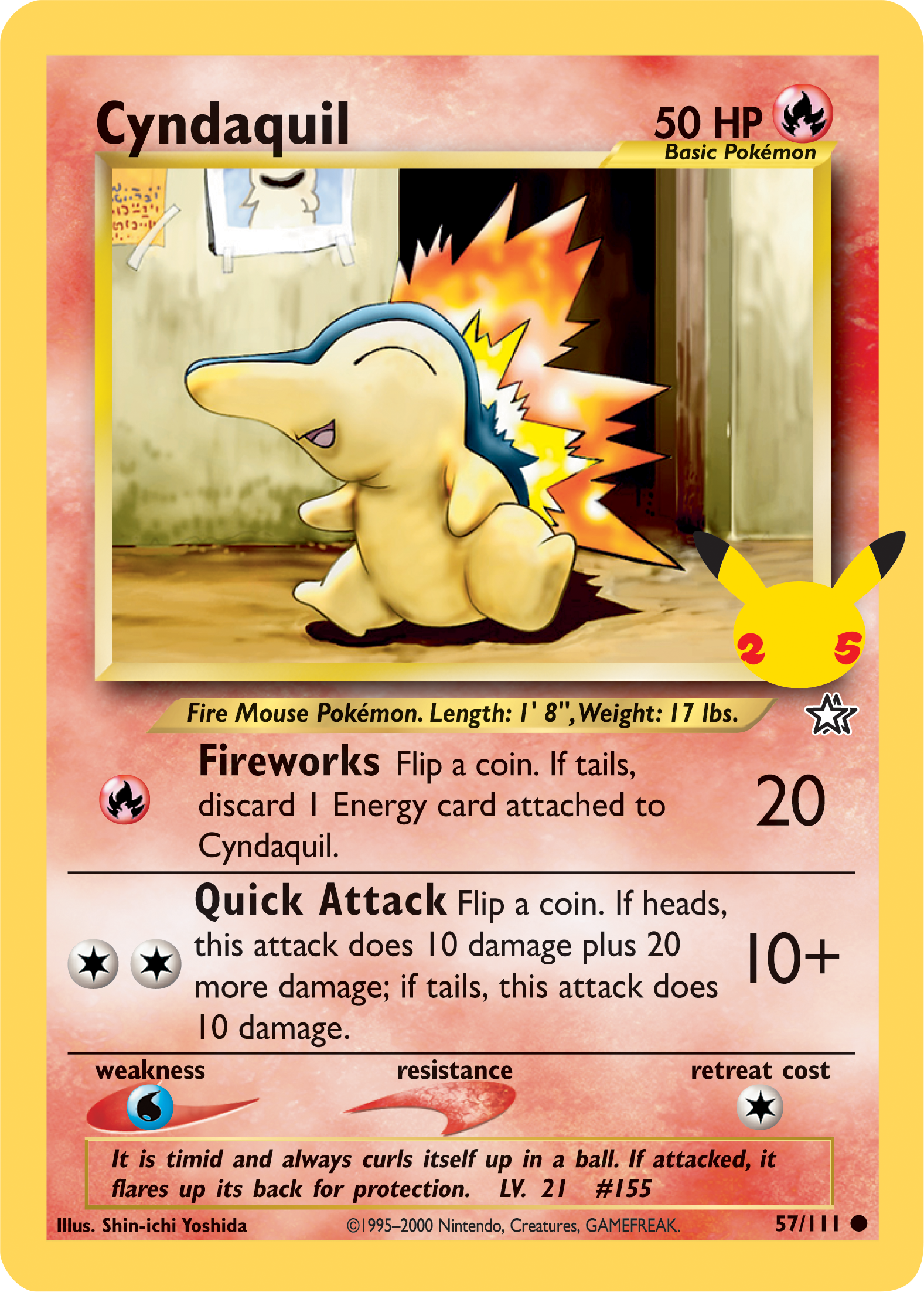 Cyndaquil (57/111) (Jumbo Card) [First Partner Pack] | Clutch Gaming