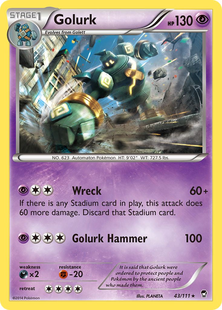 Golurk (43/111) [XY: Furious Fists] | Clutch Gaming