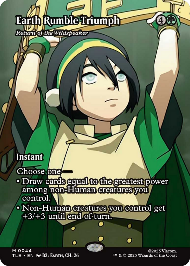 Earth Rumble Triumph - Return of the Wildspeaker (Borderless) [Avatar: The Last Airbender: Eternal-Legal] | Clutch Gaming