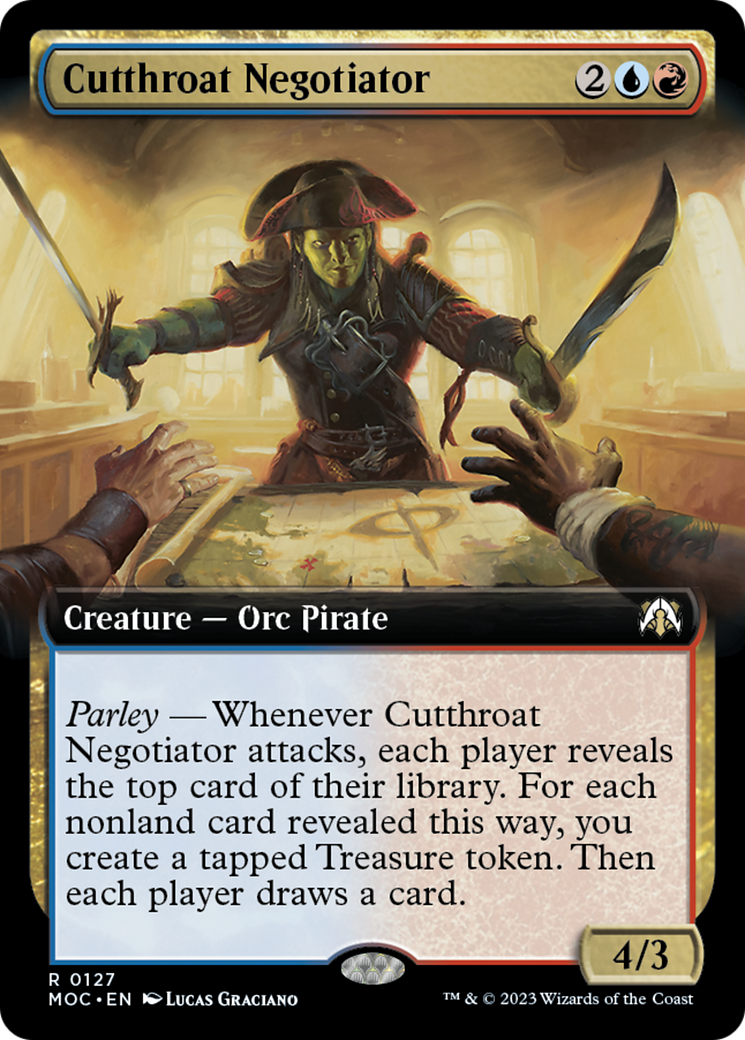 Cutthroat Negotiator (Extended Art) [March of the Machine Commander] | Clutch Gaming