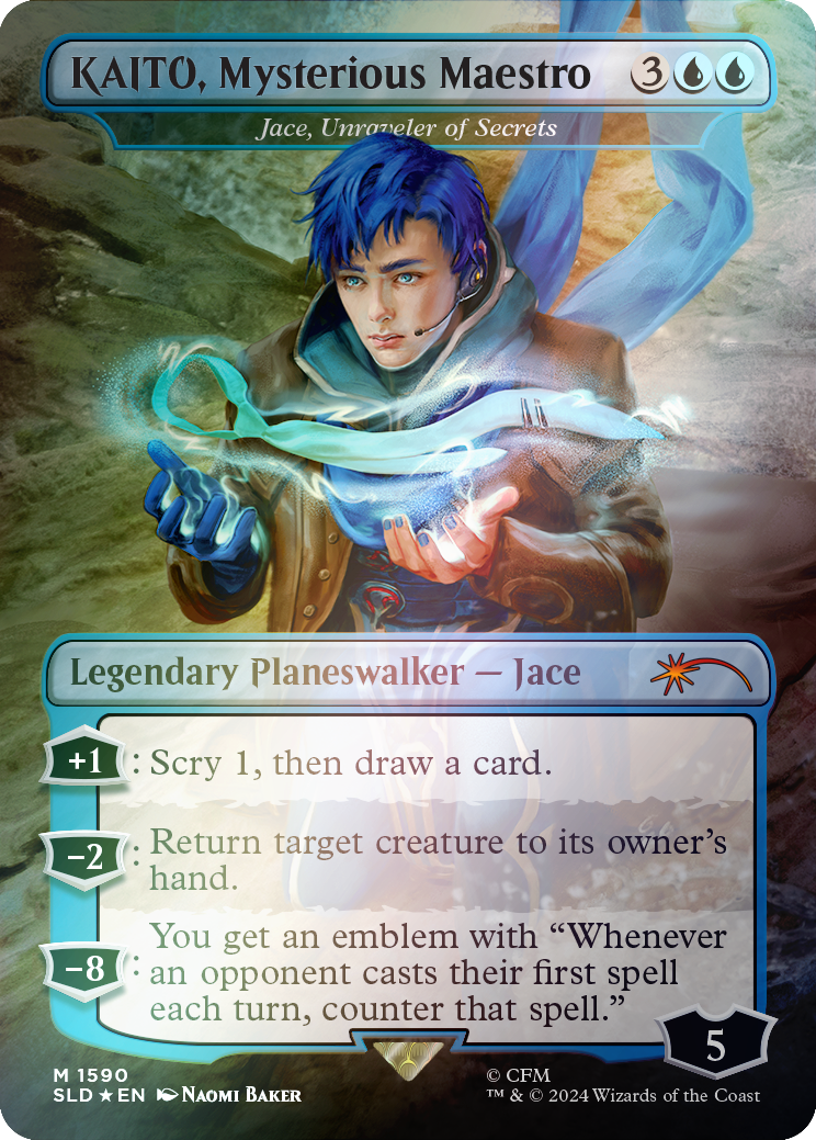 KAITO, Mysterious Maestro - Jace, Unraveler of Secrets (Rainbow Foil) [Secret Lair Drop Series] | Clutch Gaming