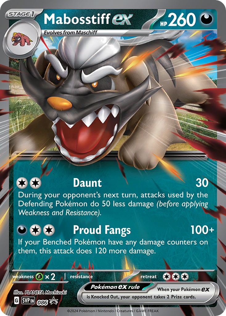 Mabosstiff ex (086) (Jumbo Card) [Scarlet & Violet: Black Star Promos] | Clutch Gaming