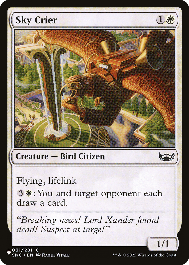 Sky Crier [The List Reprints] | Clutch Gaming