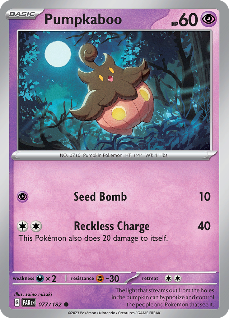 Pumpkaboo (077/182) [Scarlet & Violet: Paradox Rift] | Clutch Gaming