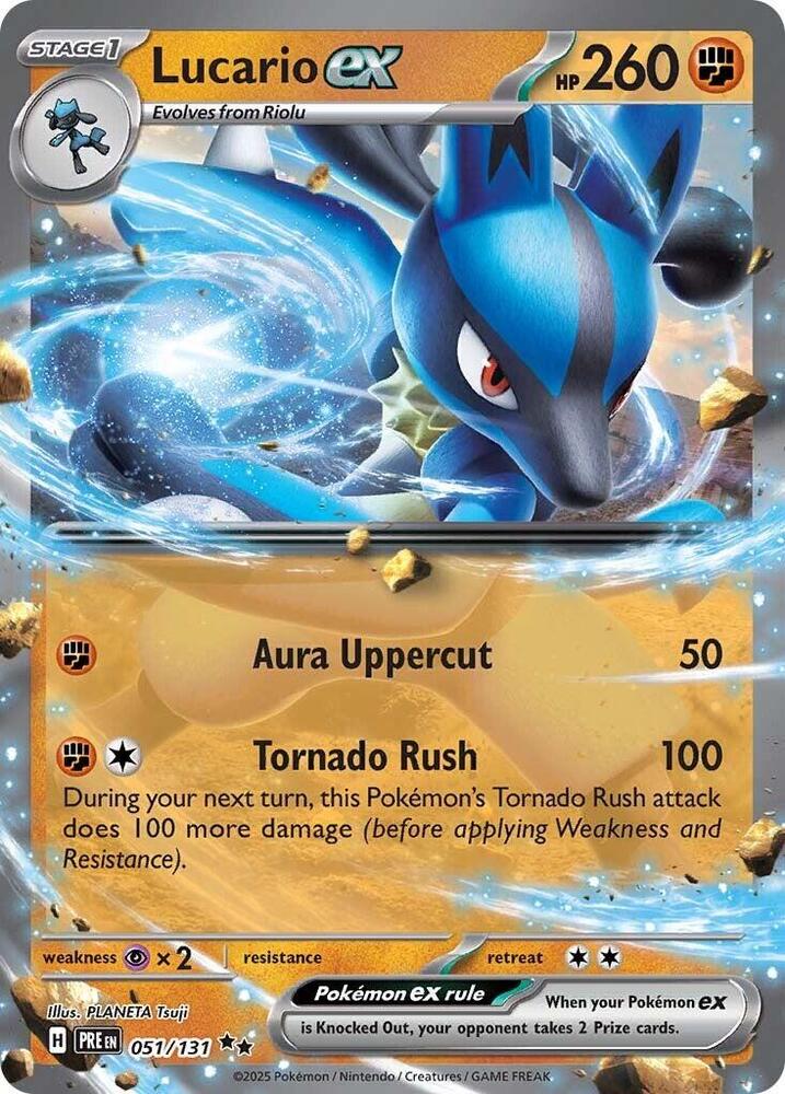Lucario ex (051/131) [Scarlet & Violet: Prismatic Evolutions] | Clutch Gaming