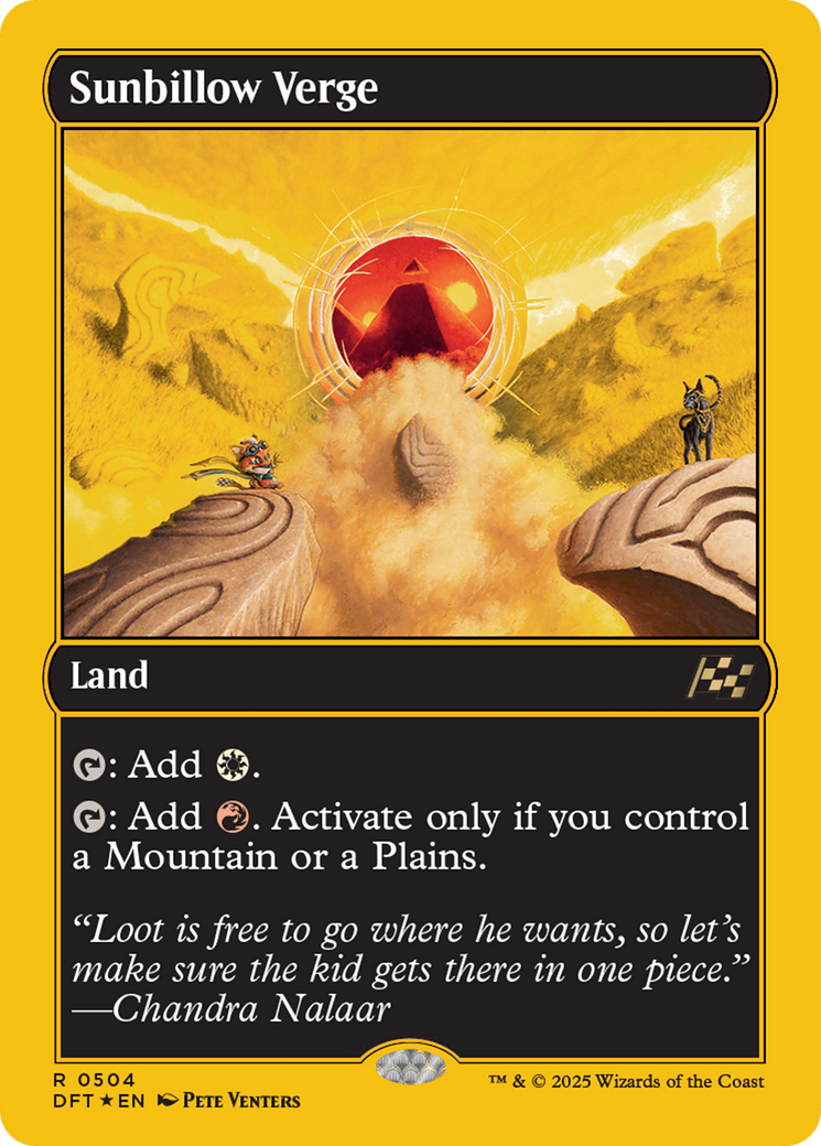 Sunbillow Verge (First-Place Foil) [Aetherdrift] | Clutch Gaming