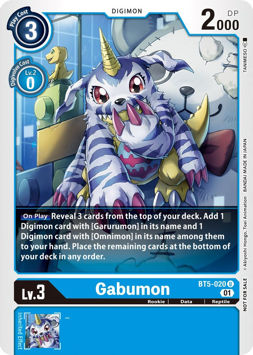 Gabumon [BT5-020] (Winner Pack New Awakening) [Battle of Omni] | Clutch Gaming