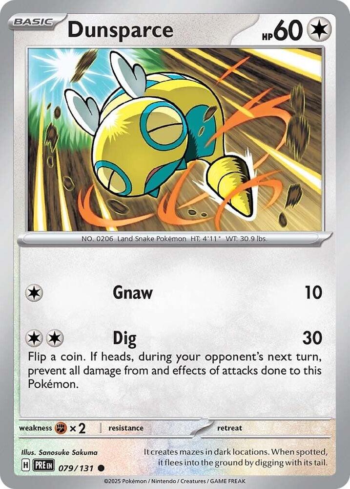 Dunsparce (079/131) [Scarlet & Violet: Prismatic Evolutions] | Clutch Gaming