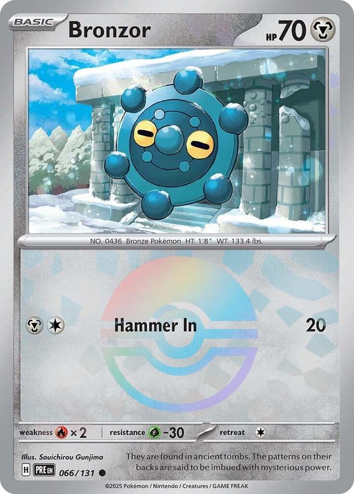 Bronzor (066/131) (Poke Ball Pattern) [Scarlet & Violet: Prismatic Evolutions] | Clutch Gaming