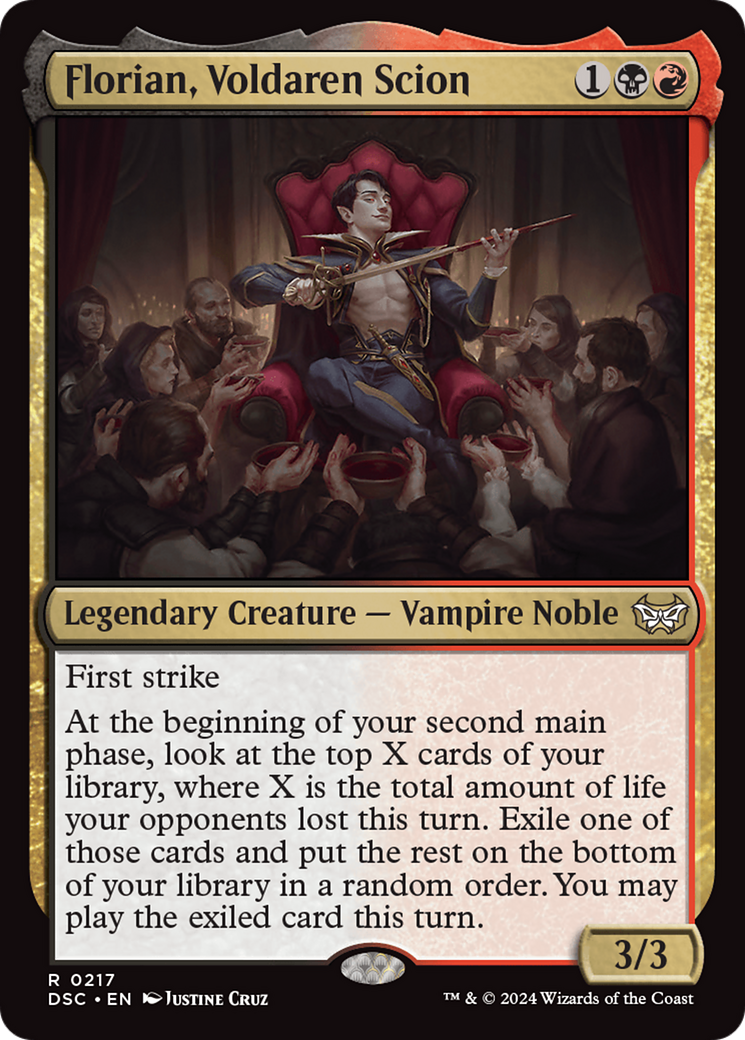 Florian, Voldaren Scion [Duskmourn: House of Horror Commander] | Clutch Gaming