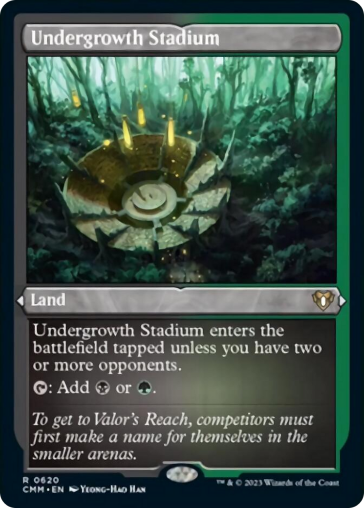 Undergrowth Stadium (Foil Etched) [Commander Masters] | Clutch Gaming