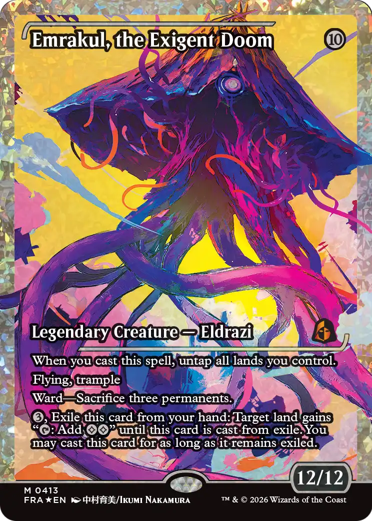 Emrakul, the Exigent Doom (Showcase) (Fracture Foil) [Reality Fracture] | Clutch Gaming