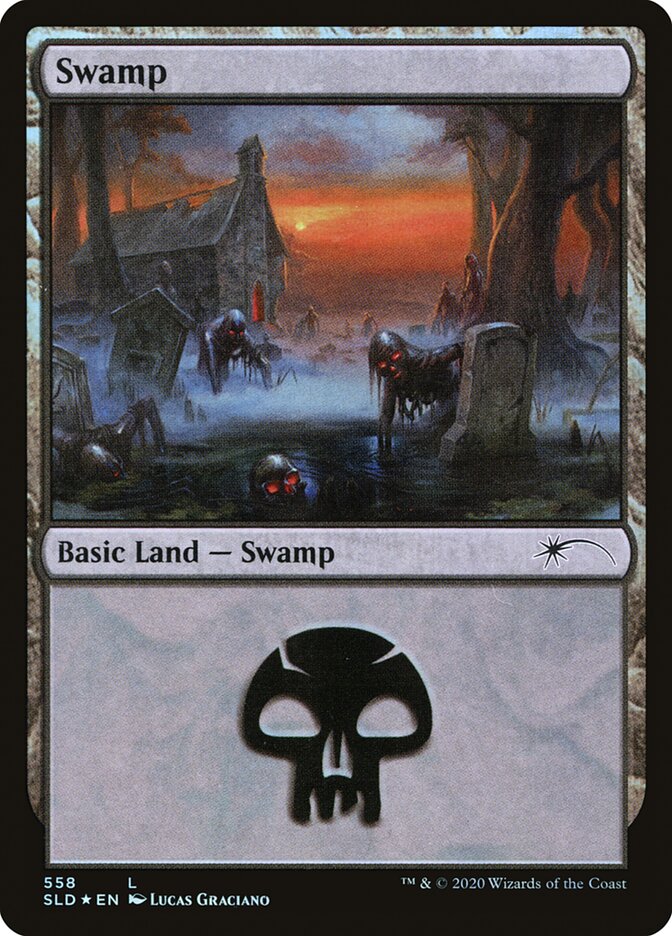 Swamp (Reanimated) (558) [Secret Lair Drop Promos] | Clutch Gaming