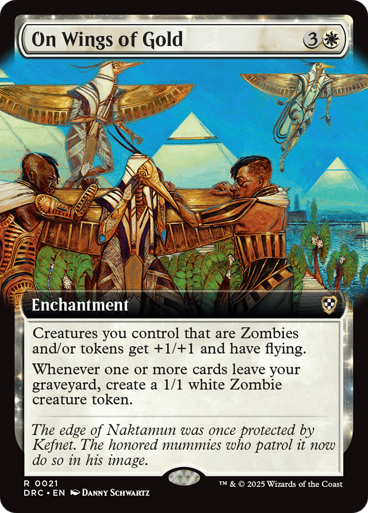 On Wings of Gold (Extended Art) [Aetherdrift Commander] | Clutch Gaming