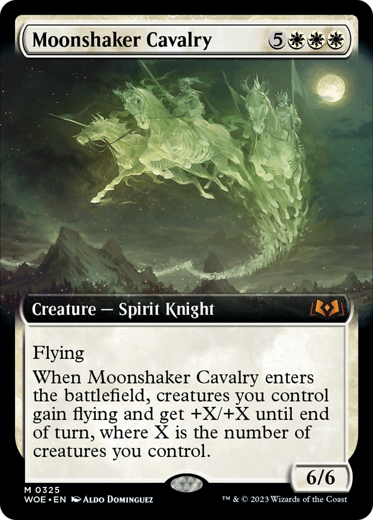 Moonshaker Cavalry (Extended Art) [Wilds of Eldraine] | Clutch Gaming