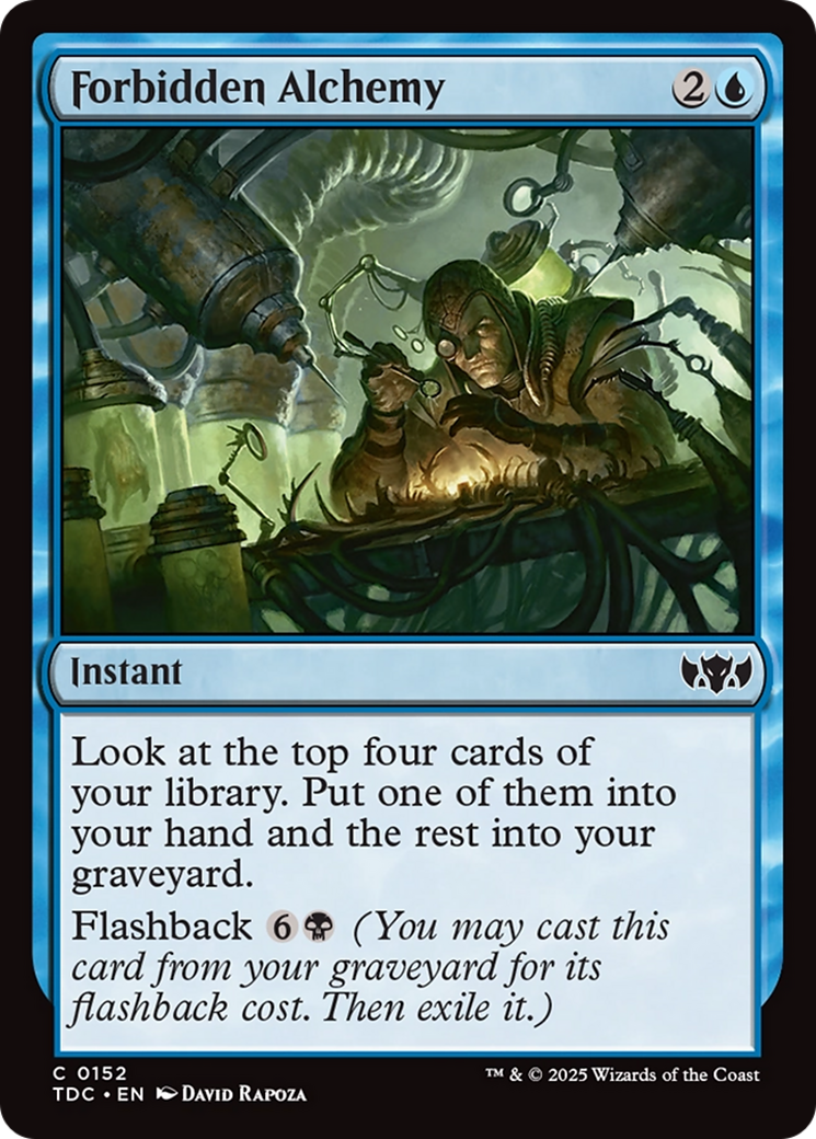Forbidden Alchemy [Tarkir: Dragonstorm Commander] | Clutch Gaming