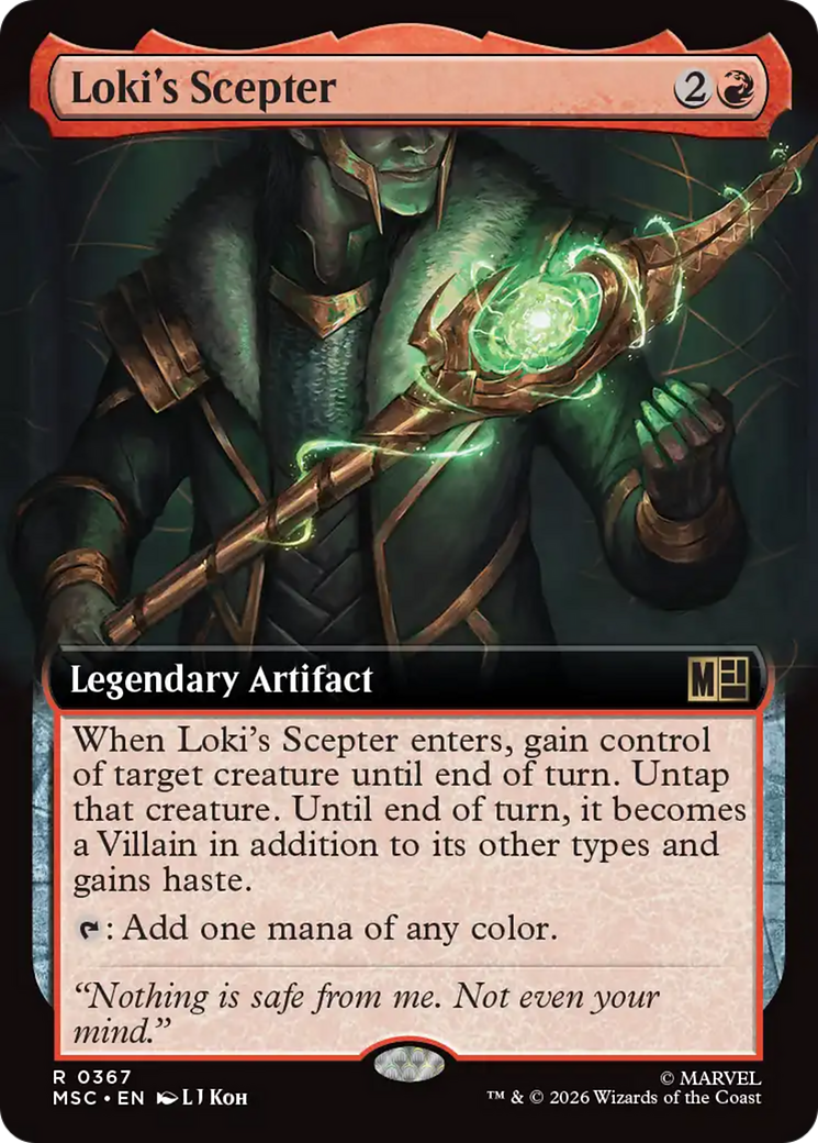 Loki's Scepter (Extended Art) [Marvel Super Heroes Commander] | Clutch Gaming