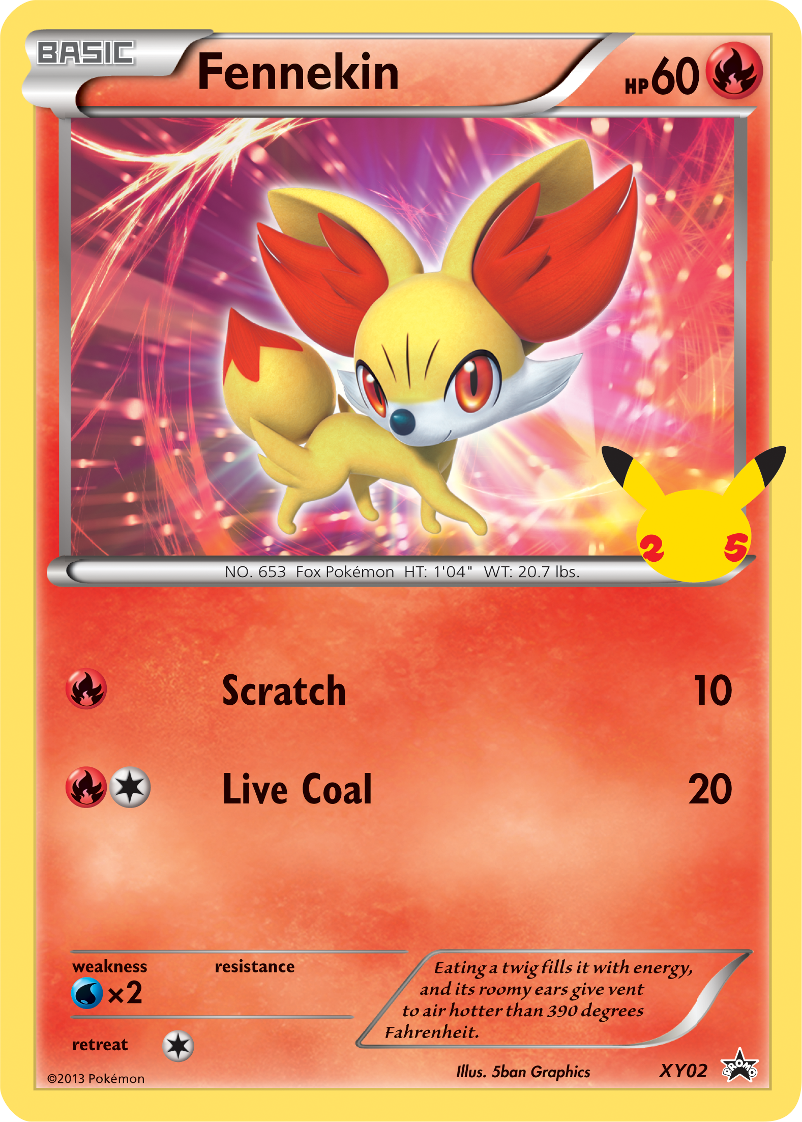 Fennekin (XY02) (Jumbo Card) [First Partner Pack] | Clutch Gaming