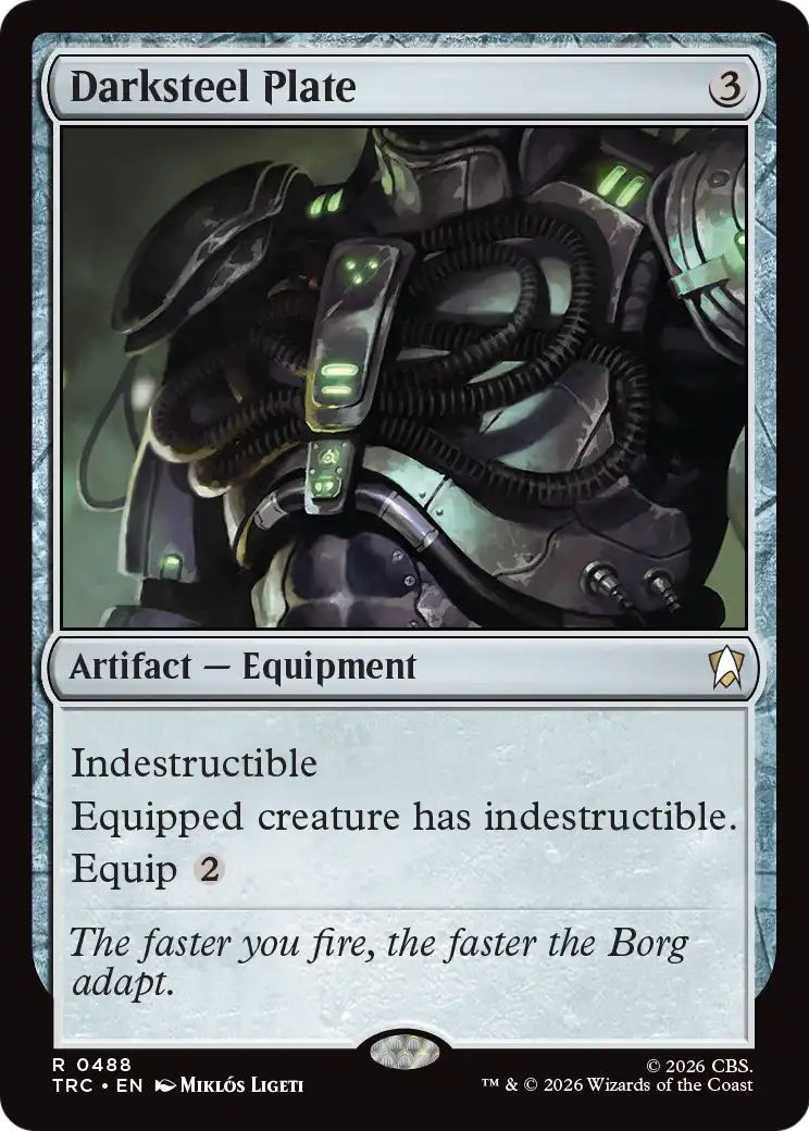 Darksteel Plate (Surge Foil) [Star Trek Commander] | Clutch Gaming