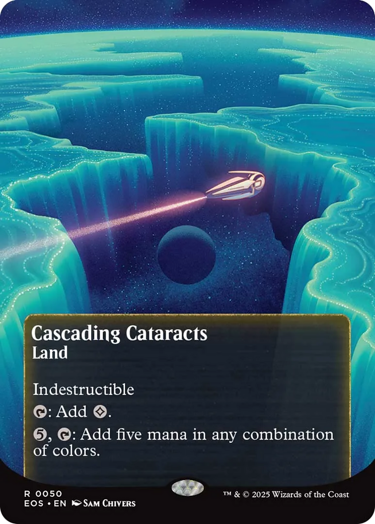 Cascading Cataracts (0050) (Borderless) [Edge of Eternities: Stellar Sights] | Clutch Gaming