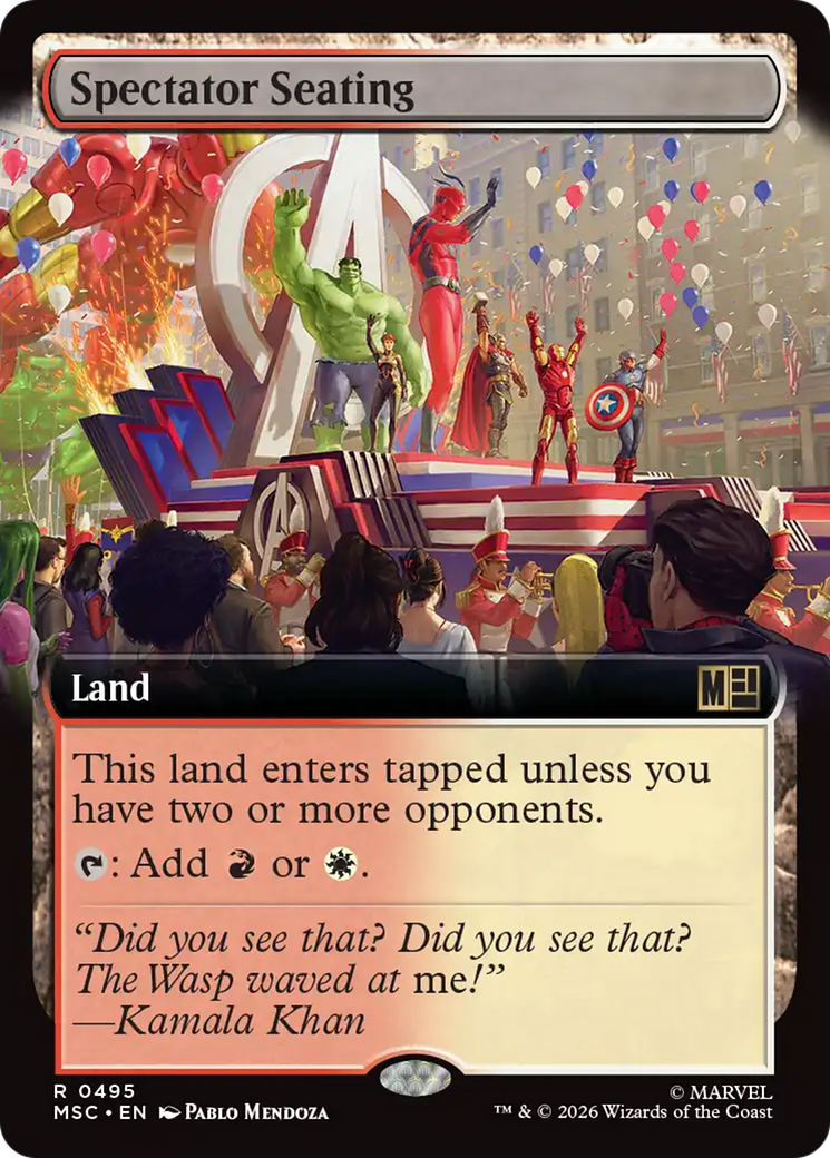 Spectator Seating (Extended Art) [Marvel Super Heroes Commander] | Clutch Gaming