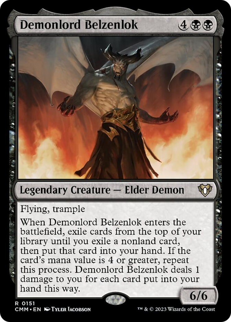 Demonlord Belzenlok [Commander Masters] | Clutch Gaming