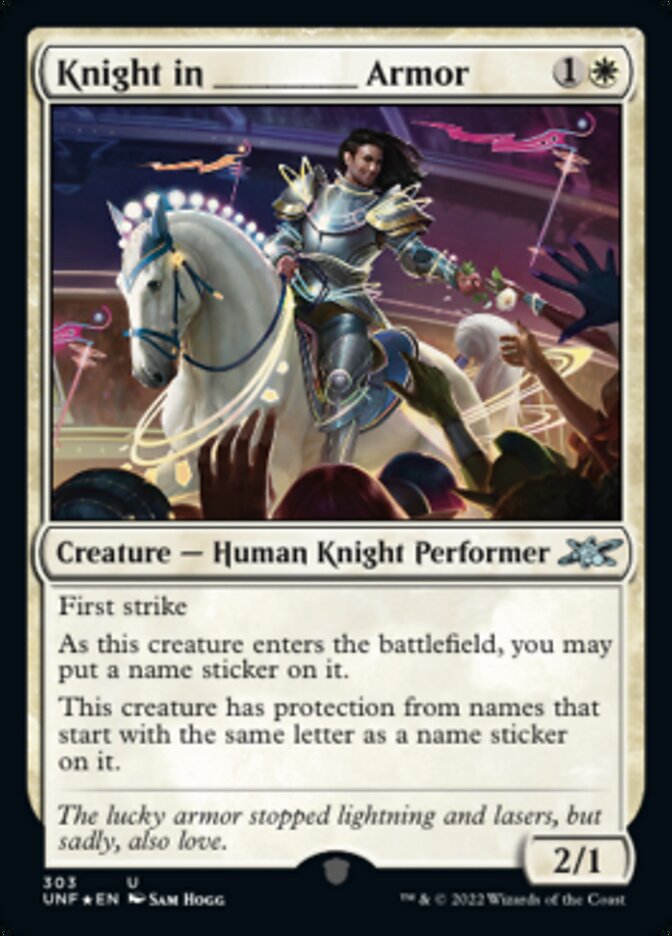 Knight in _____ Armor (Galaxy Foil) [Unfinity] | Clutch Gaming