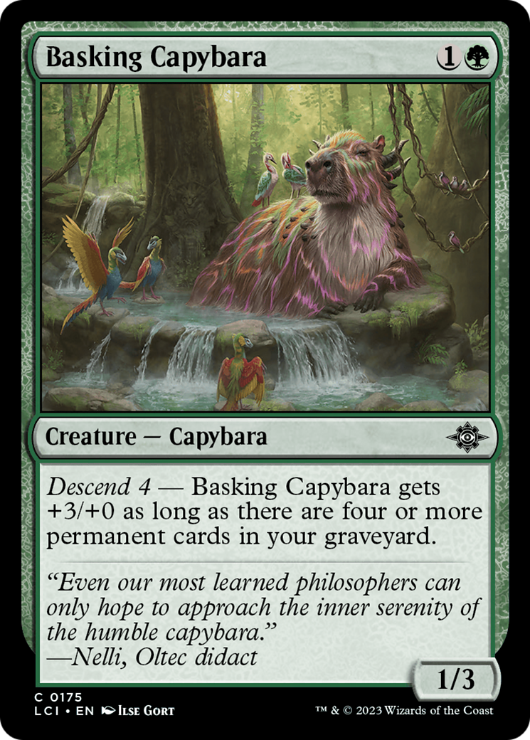 Basking Capybara [The Lost Caverns of Ixalan] | Clutch Gaming