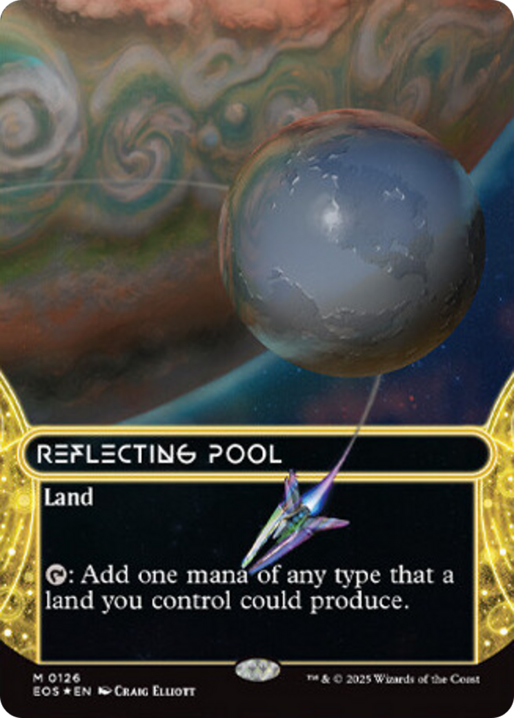 Reflecting Pool (0126) (Borderless) (Galaxy Foil) [Edge of Eternities: Stellar Sights] | Clutch Gaming