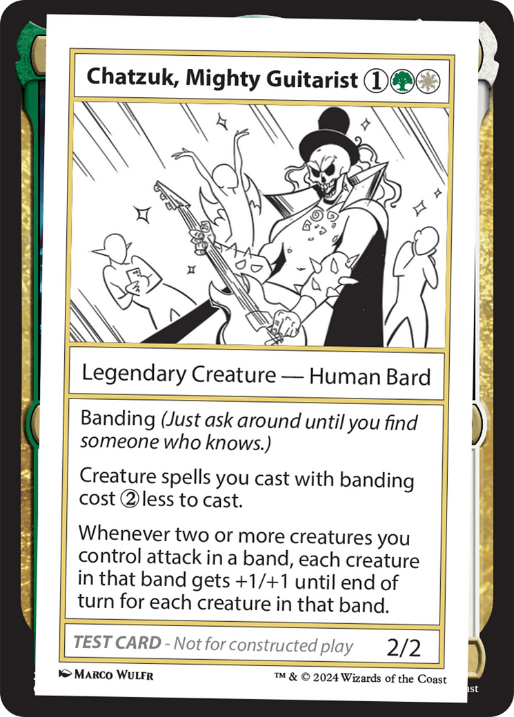 Chatzuk, Mighty Guitarist [Mystery Booster 2 Playtest Cards] | Clutch Gaming