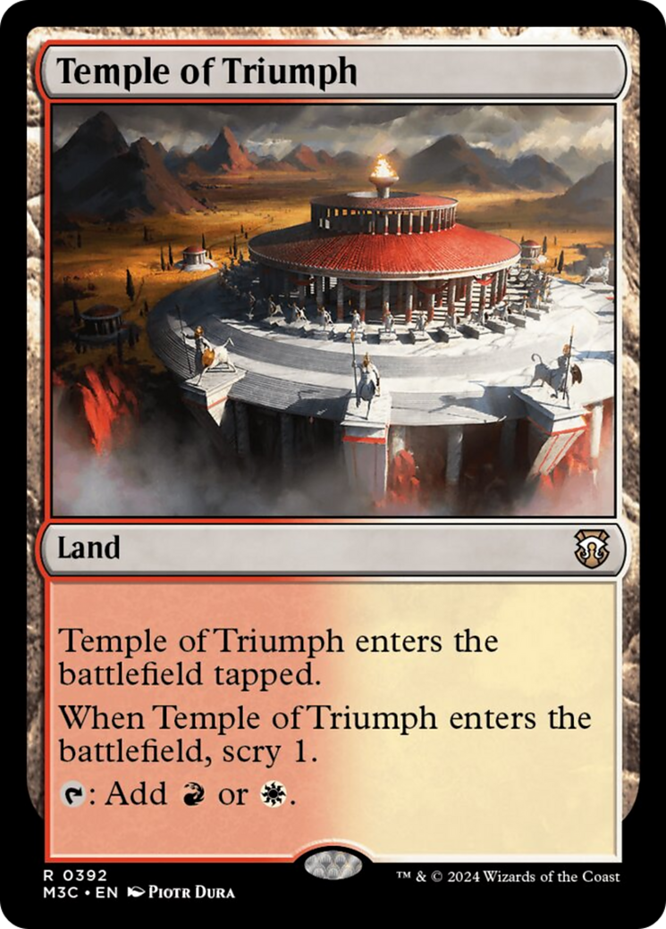 Temple of Triumph (Ripple Foil) [Modern Horizons 3 Commander] | Clutch Gaming