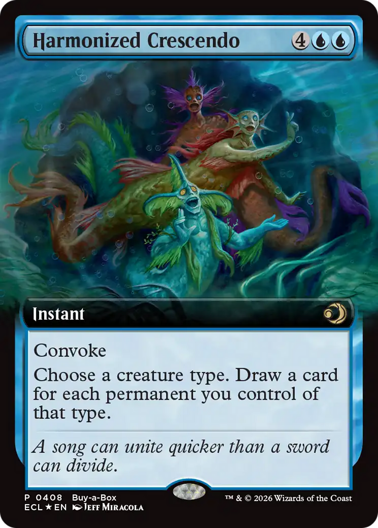 Harmonized Crescendo (Extended Art) (Buy-A-Box) [Lorwyn Eclipsed] | Clutch Gaming