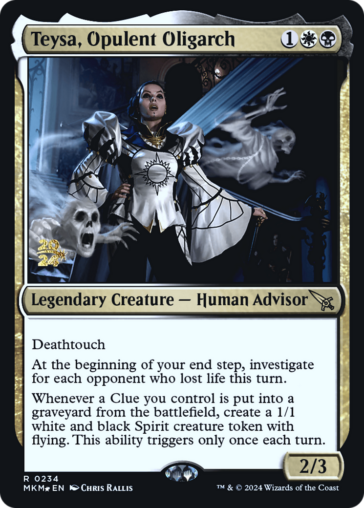 Teysa, Opulent Oligarch [Murders at Karlov Manor Prerelease Promos] | Clutch Gaming