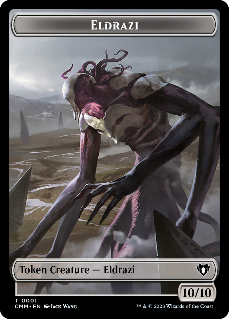 Eldrazi // Knight Double-Sided Token [Commander Masters Tokens] | Clutch Gaming