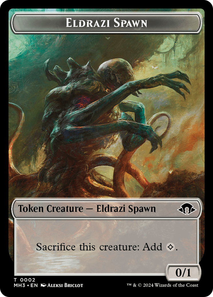 Eldrazi Spawn // Energy Reserve Double-Sided Token [Modern Horizons 3 Tokens] | Clutch Gaming