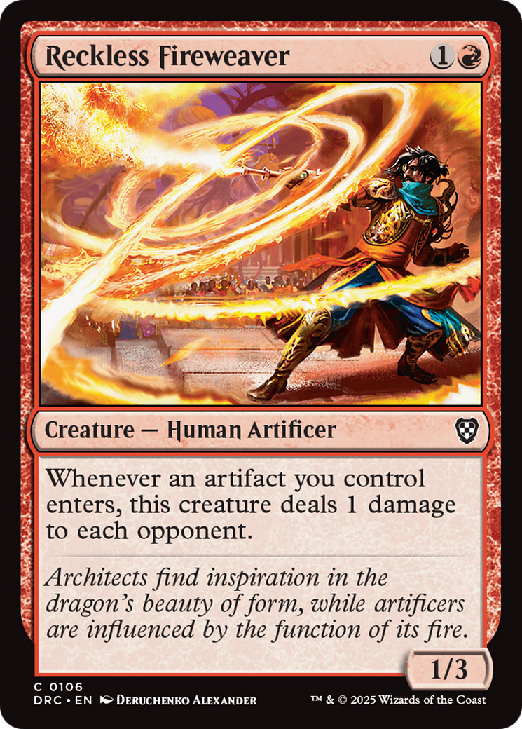 Reckless Fireweaver [Aetherdrift Commander] | Clutch Gaming