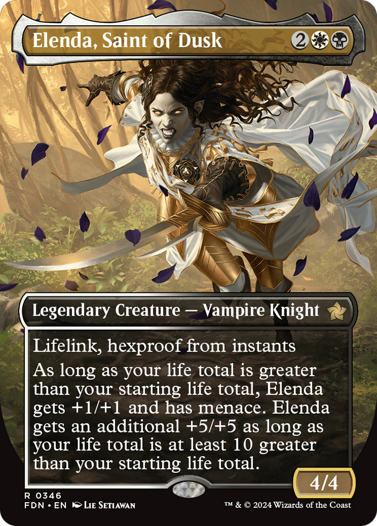 Elenda, Saint of Dusk (Borderless) [Foundations] | Clutch Gaming