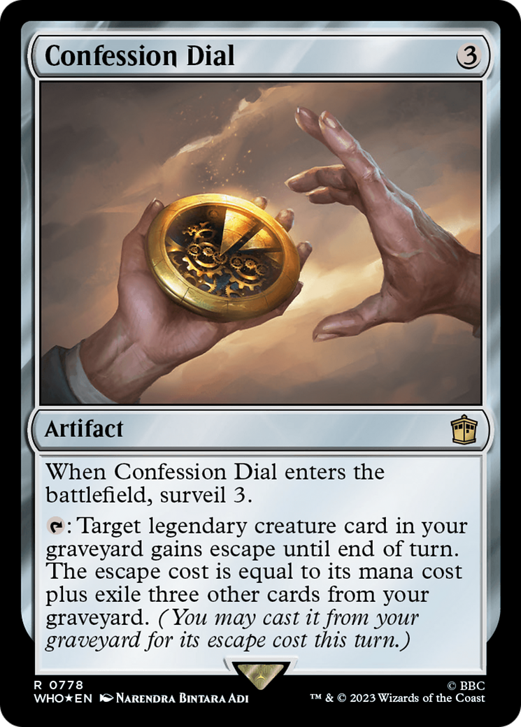 Confession Dial (Surge Foil) [Doctor Who] | Clutch Gaming