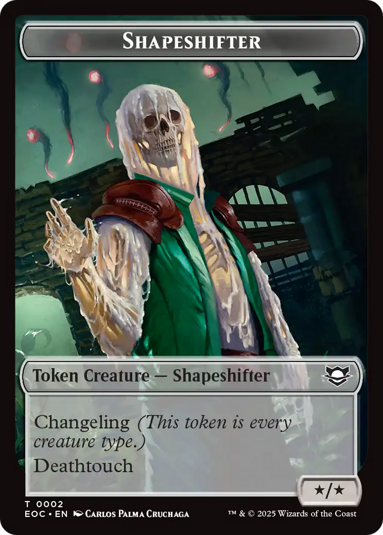 Shapeshifter // Golem (0013) Double-Sided Token [Edge of Eternities Commander Tokens] | Clutch Gaming