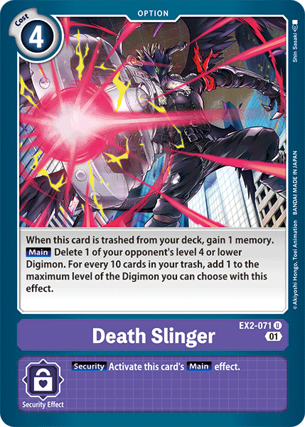 Death Slinger [EX2-071] [Digital Hazard] | Clutch Gaming