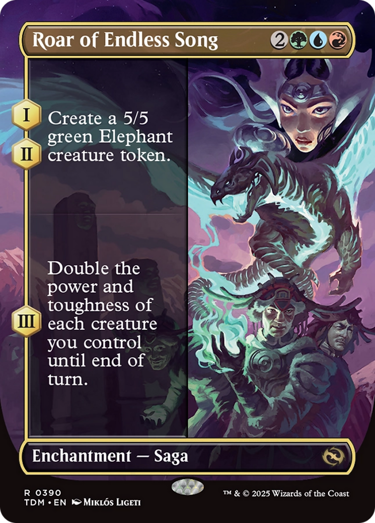 Roar of Endless Song (Borderless) [Tarkir: Dragonstorm] | Clutch Gaming